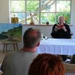 Kunsthof-Usedom, im Atelier liest Heinz Kahlau